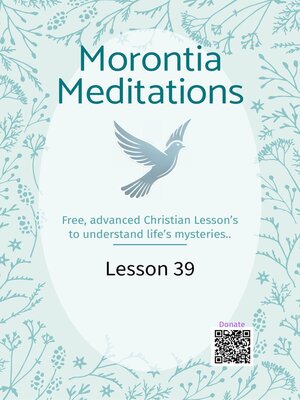cover image of Morontia Meditations, Lesson 39